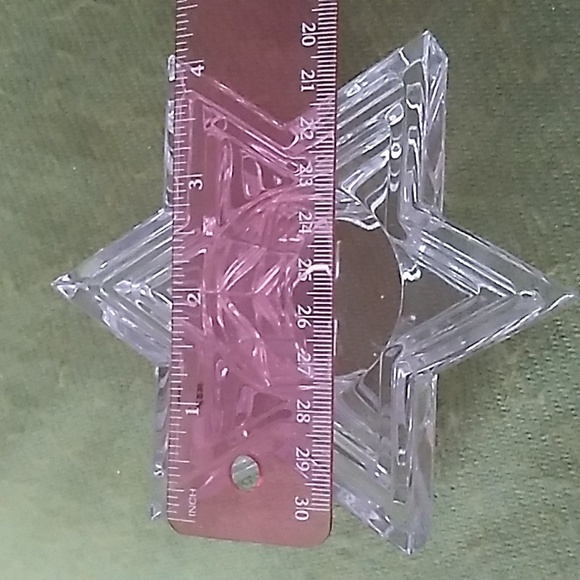 Vintage WMF Lead Crystal Starlight Votive Candle Holder 6-Pointed Star of David - Picture 7 of 8